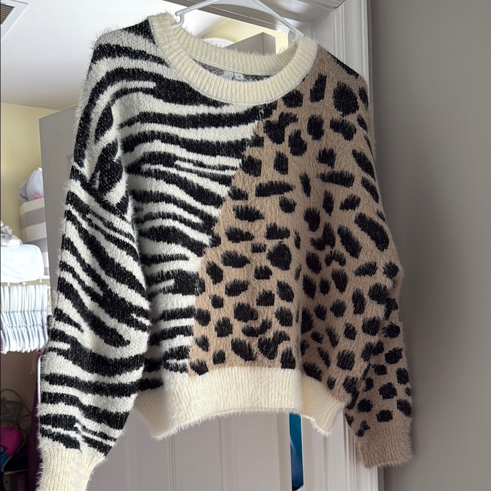 Animal Print Women Sweater
